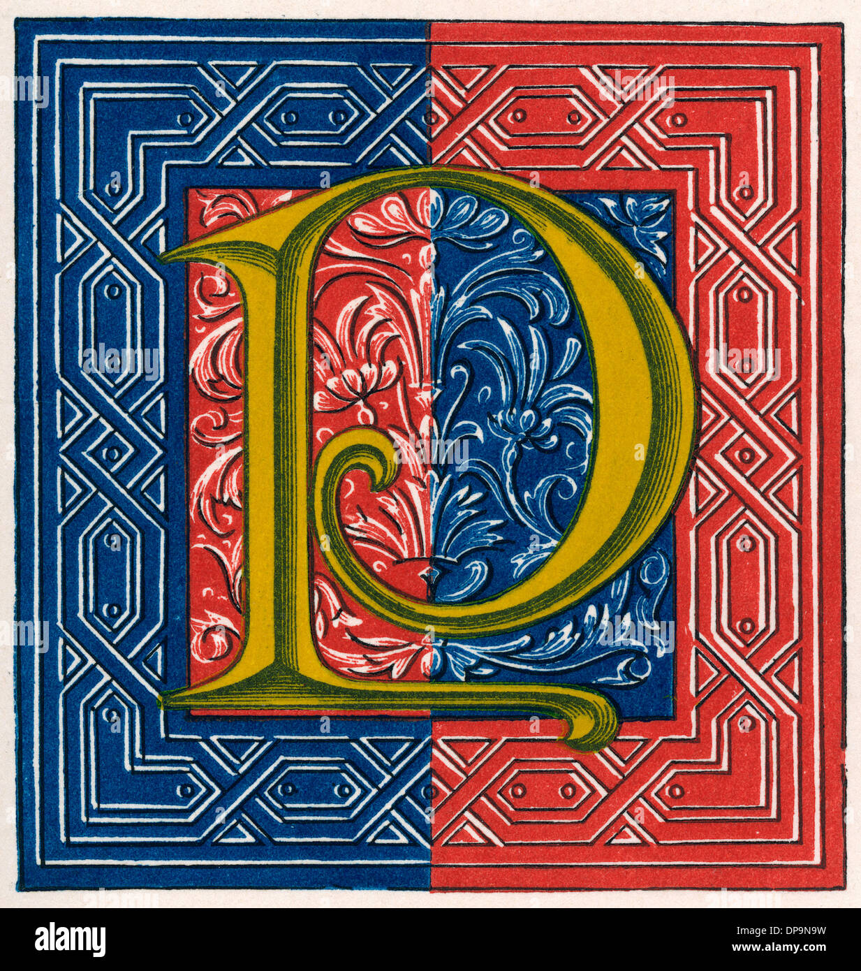 Allumé lettre P Banque D'Images