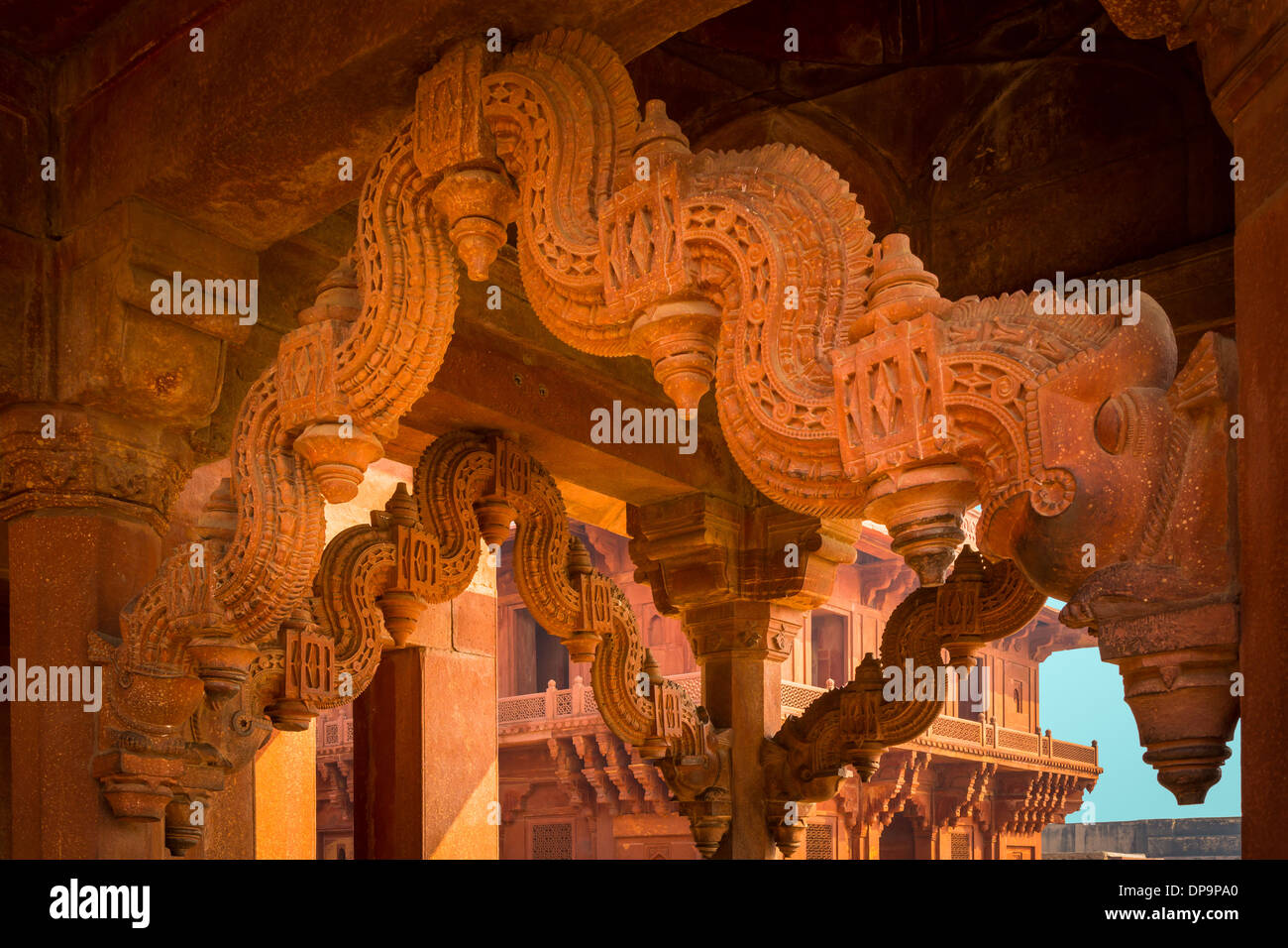 Fatehpur Sikri est une ville et un conseil municipal dans la région d'Agra dans l'état de l'Uttar Pradesh, Inde Banque D'Images