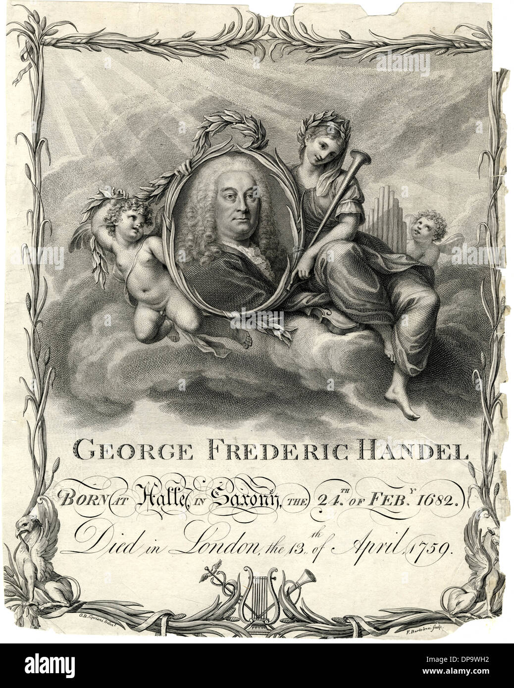 GEORGE FREDERIC HANDEL Banque D'Images