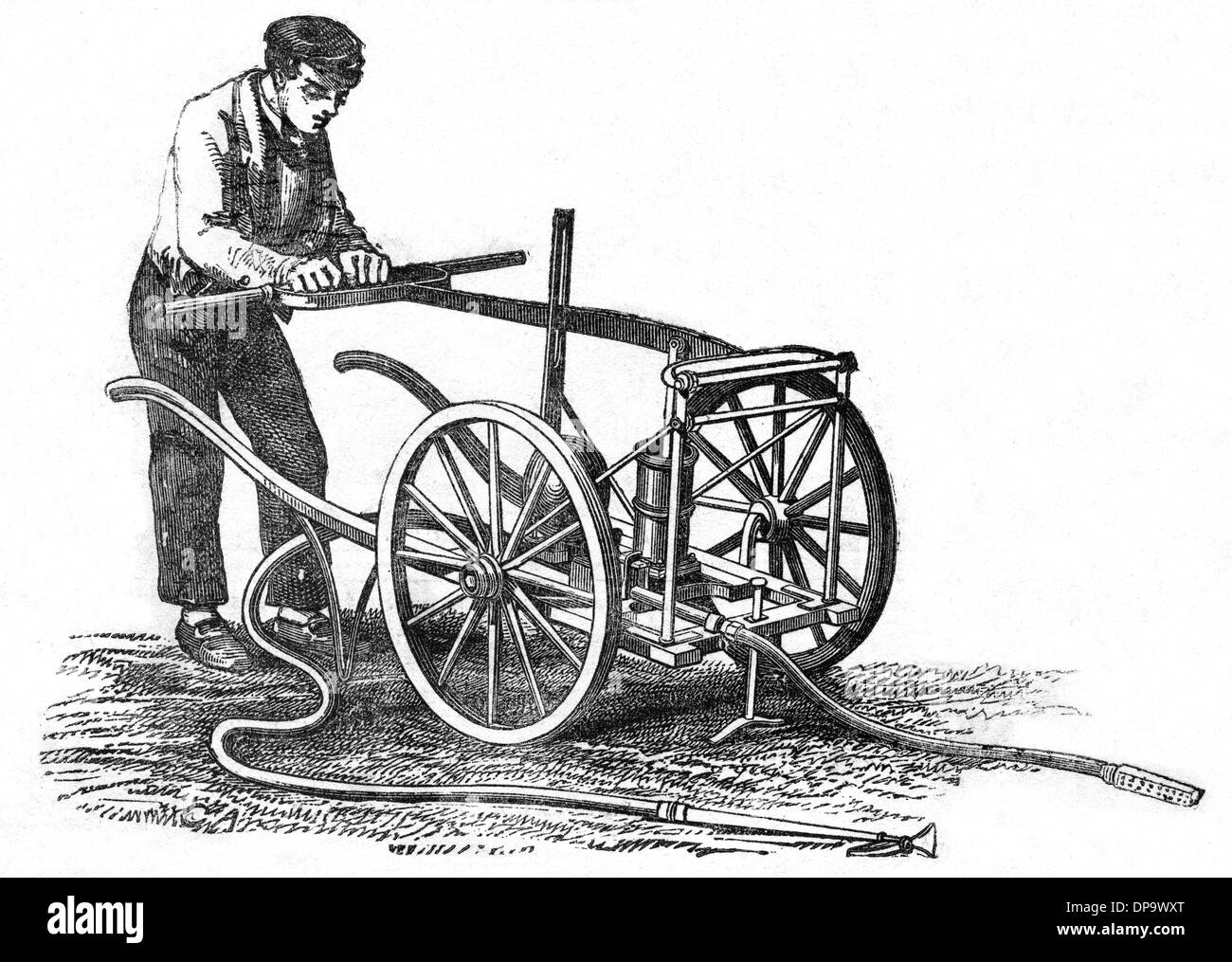 FARMER'S FIRE ENGINE Banque D'Images