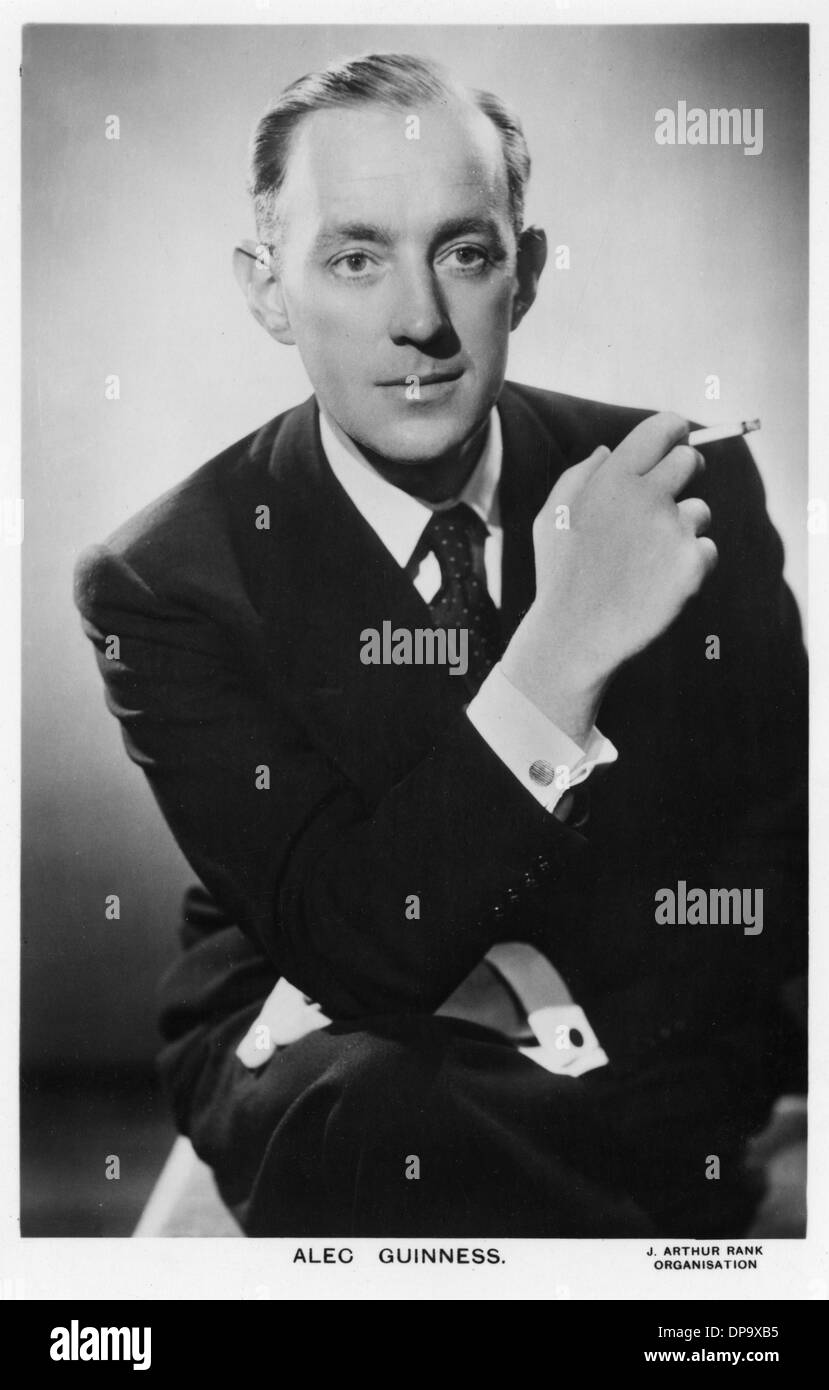 ALEC GUINNESS/Postcard Banque D'Images