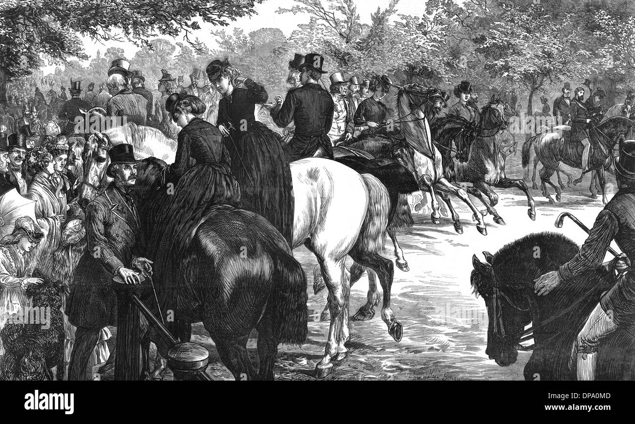 Les cavaliers de Rotten Row Banque D'Images