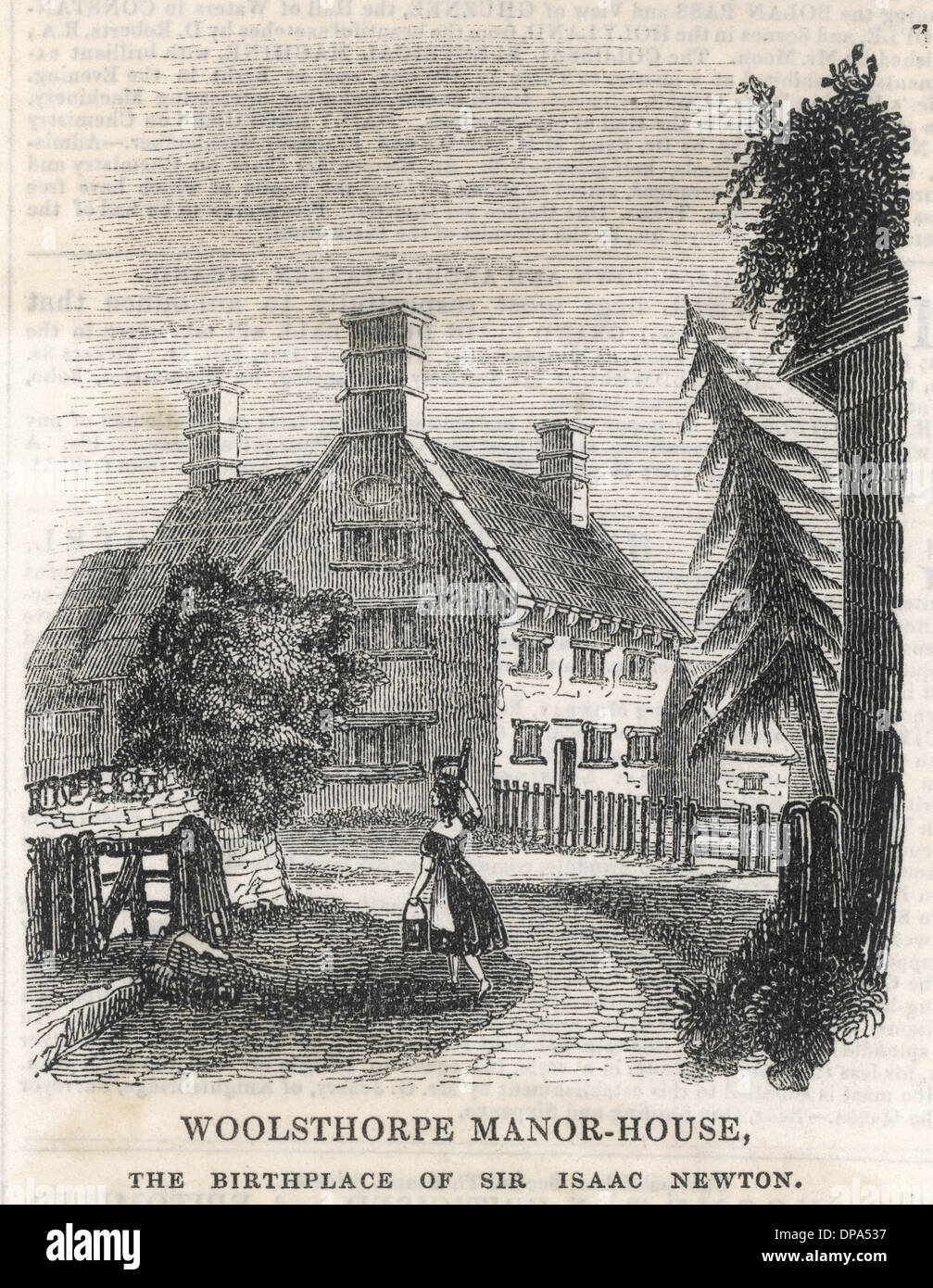 NEWTON/WOOLSTHORPE LINCS Banque D'Images