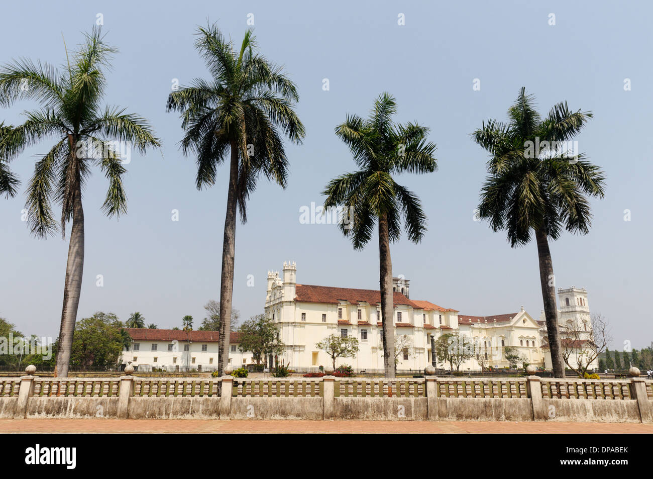 L'ancienne église portugaise de Saint François d'assise et Se Catedral à Old Goa, Inde Banque D'Images