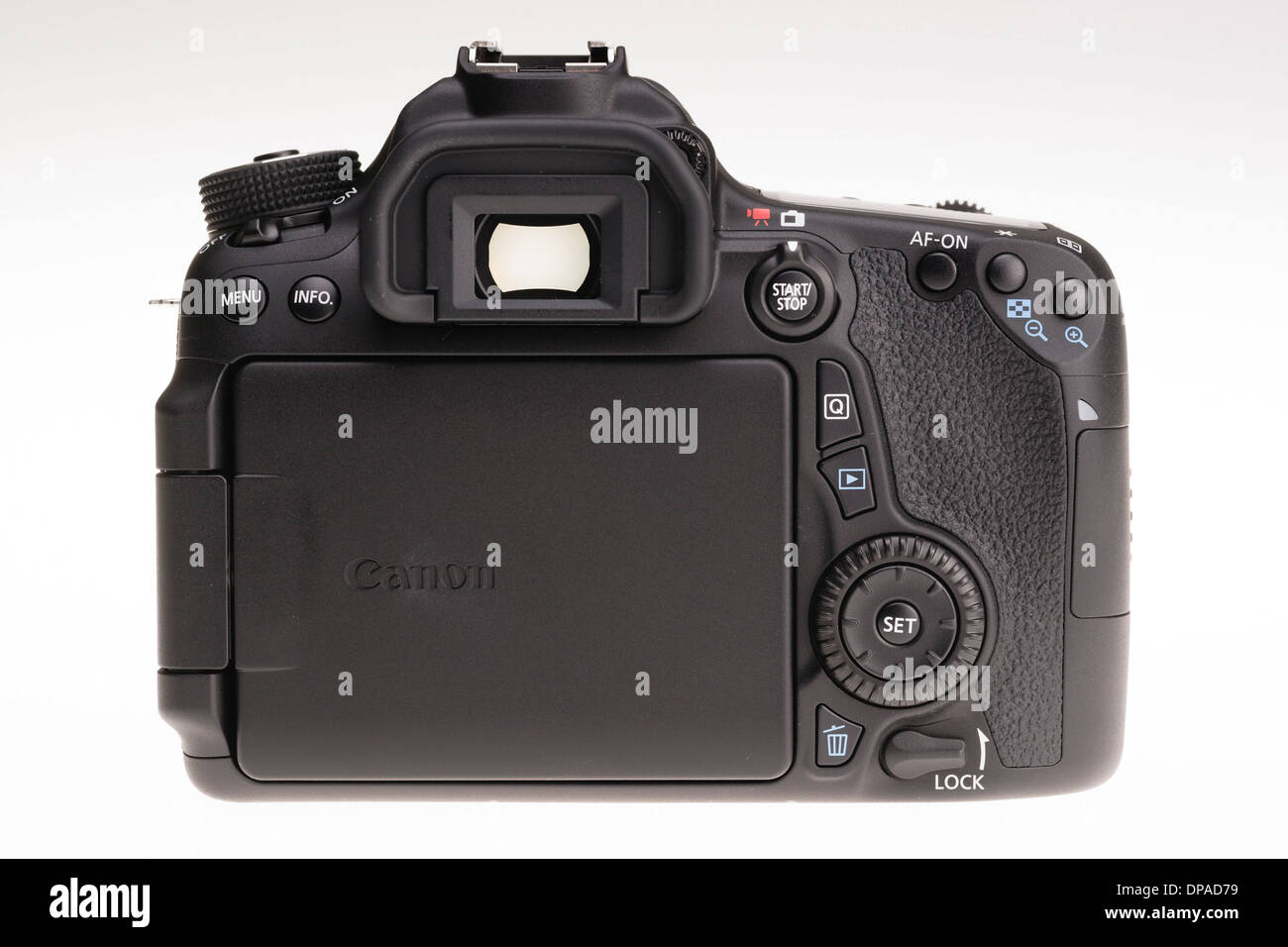 Équipement de photographie numérique Canon EOS 70D, vue arrière de l'écran  rabattu Photo Stock - Alamy