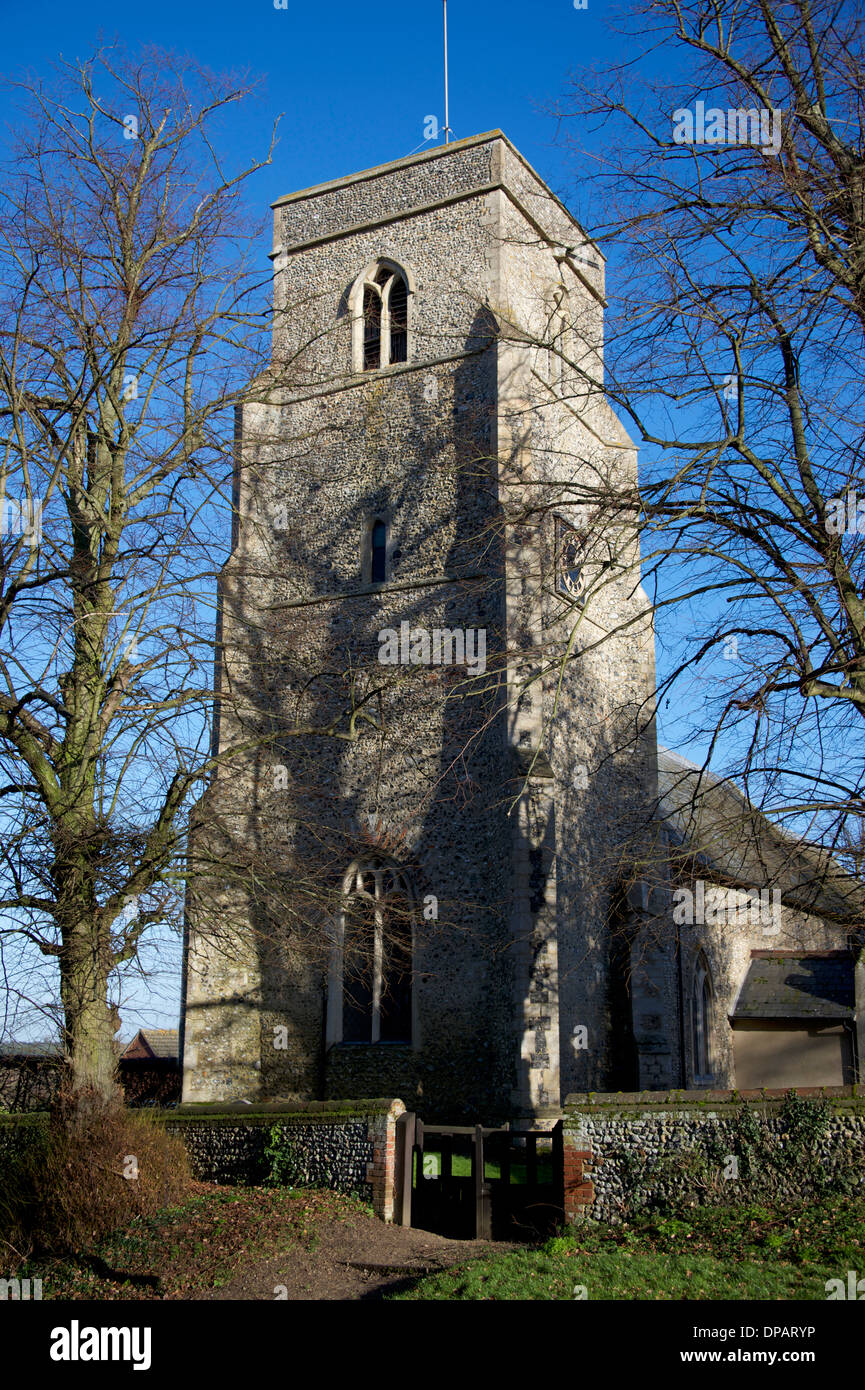 Église St Gregory's East Anglia Suffolk Angleterre Barnham Banque D'Images