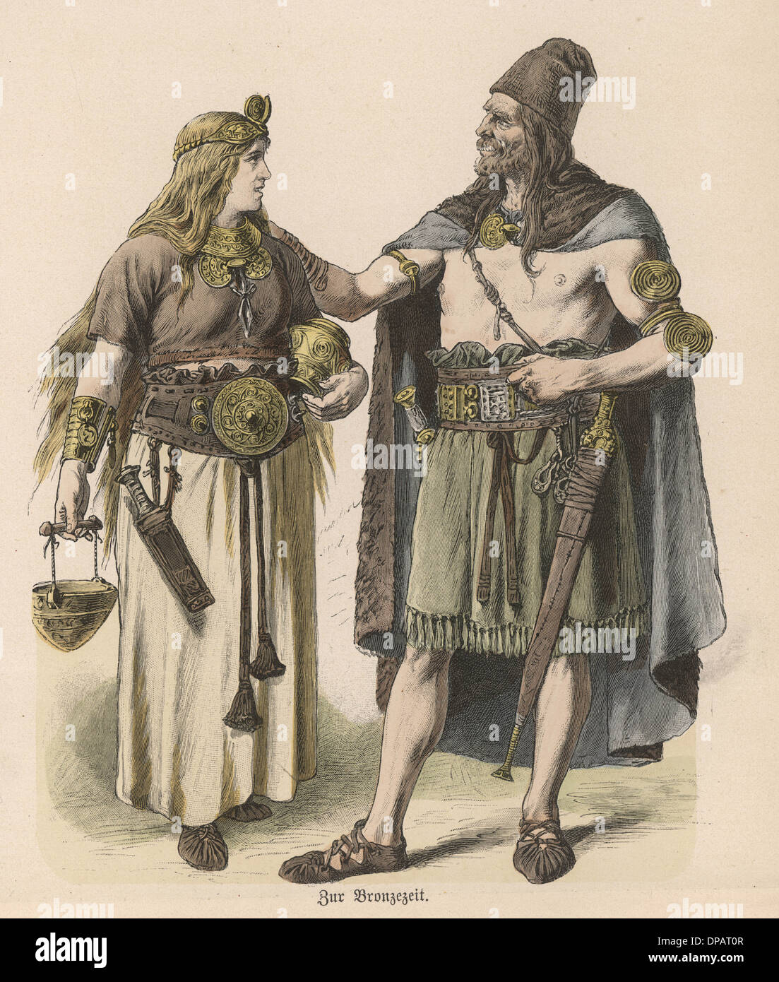 Bronze Age Homme - Femme Banque D'Images