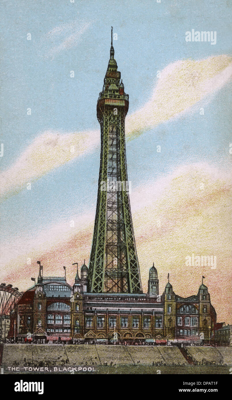 La tour de Blackpool/1916 Banque D'Images