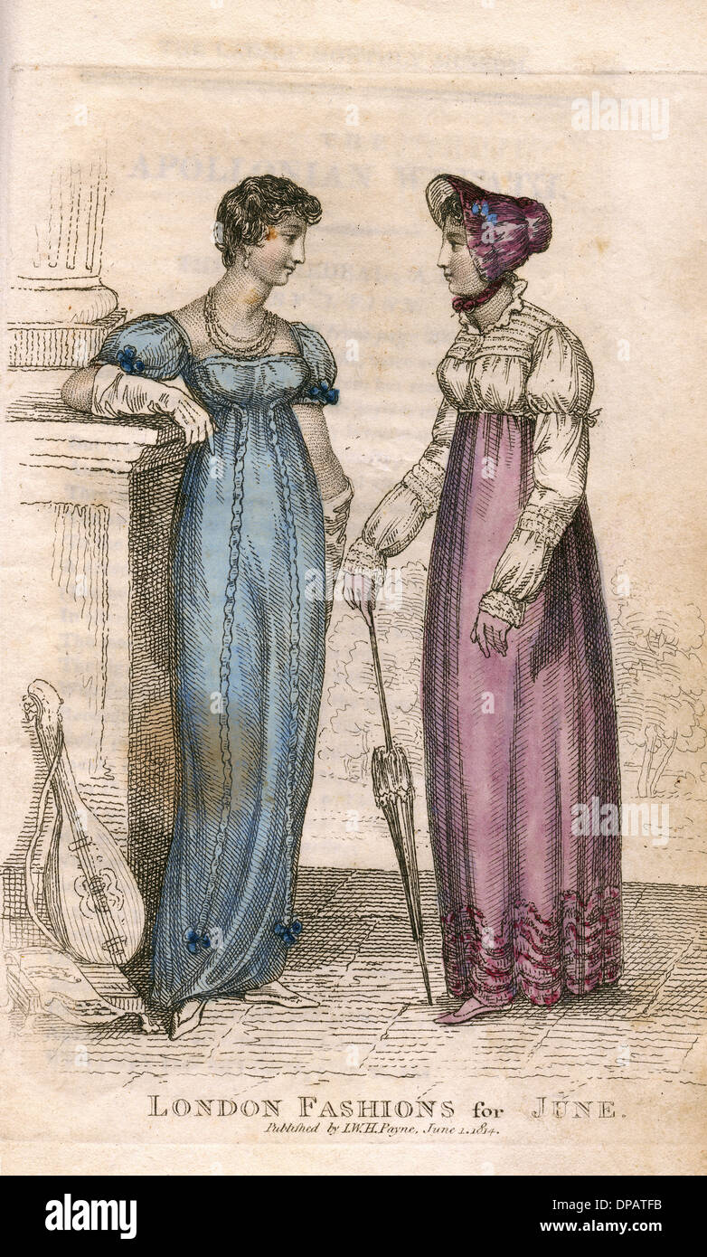 Costume - juin 1814 Banque D'Images