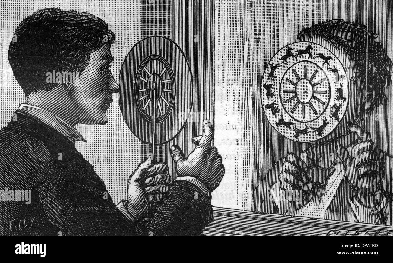 ZOOTROPE ROTATIF Banque D'Images