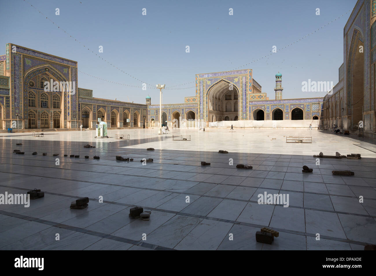 Cour intérieure de la mosquée de vendredi, Herat, Afghanistan Banque D'Images