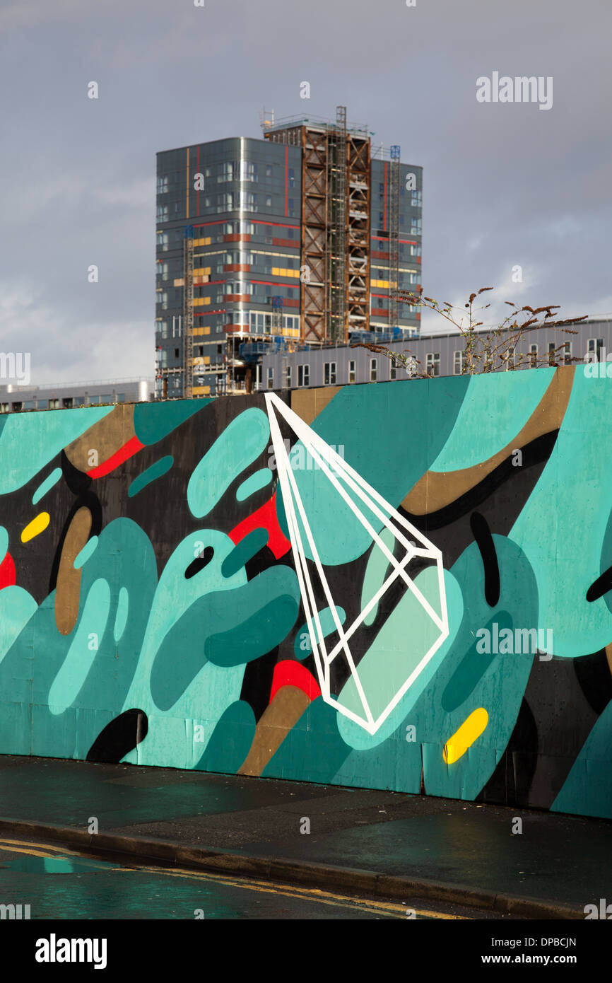 Florence Blanchard (EMA) de l'artiste française dans le bassin Street, Piccadilly, Manchester City Centre, Angleterre Banque D'Images