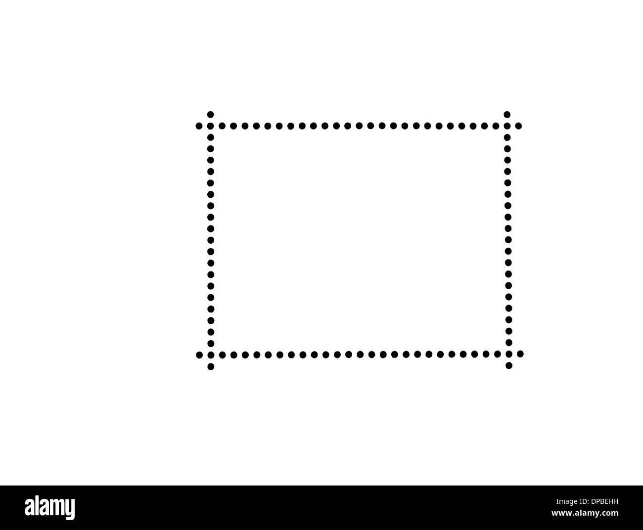 Arrière-plan d'envers d'une feuille de timbres-poste Banque D'Images