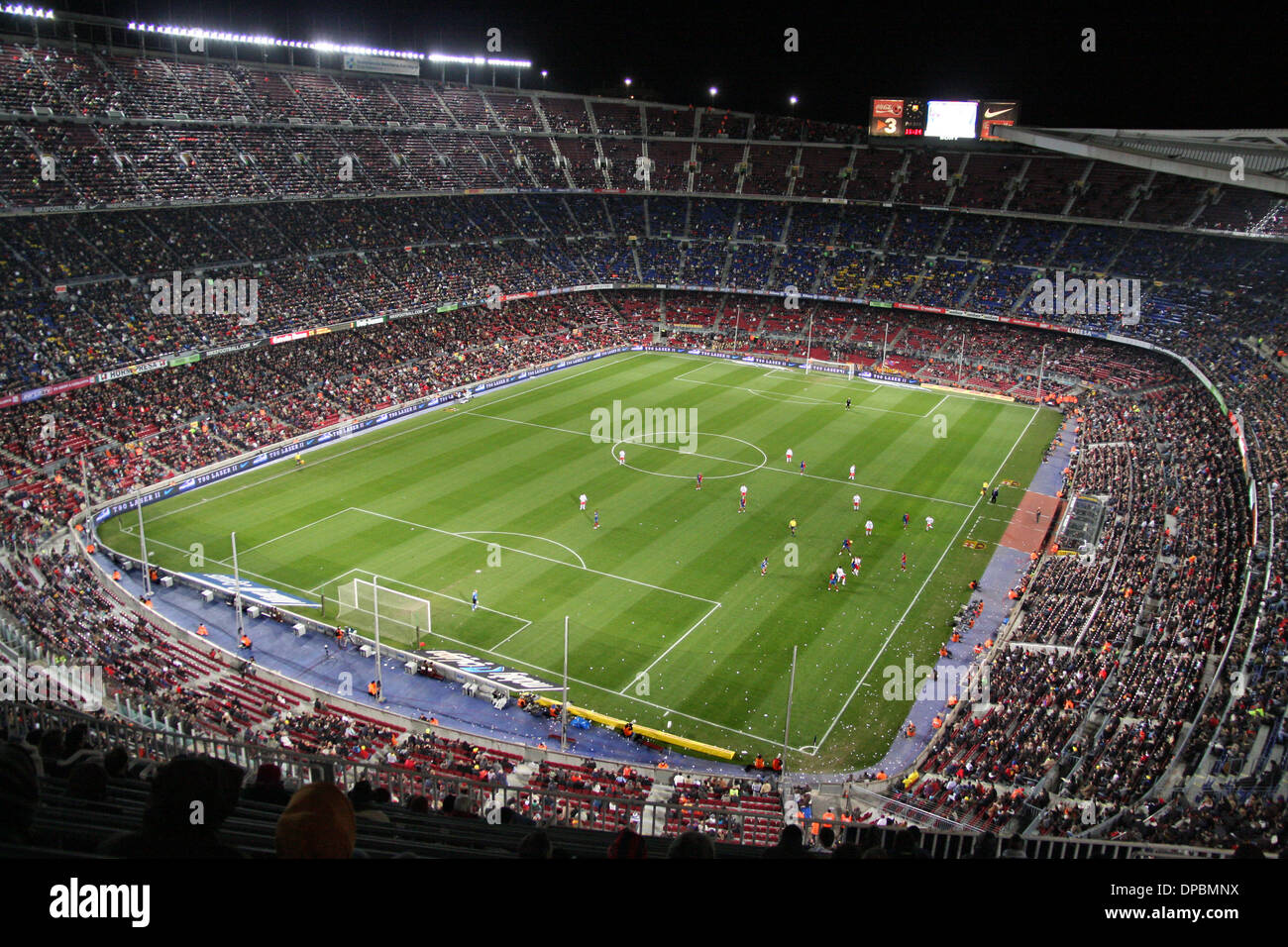 L'équipe de football de Barcelone Camp Nou stadium Banque D'Images L'équipe de football de Barcelone Camp Nou stadium Banque D'Images