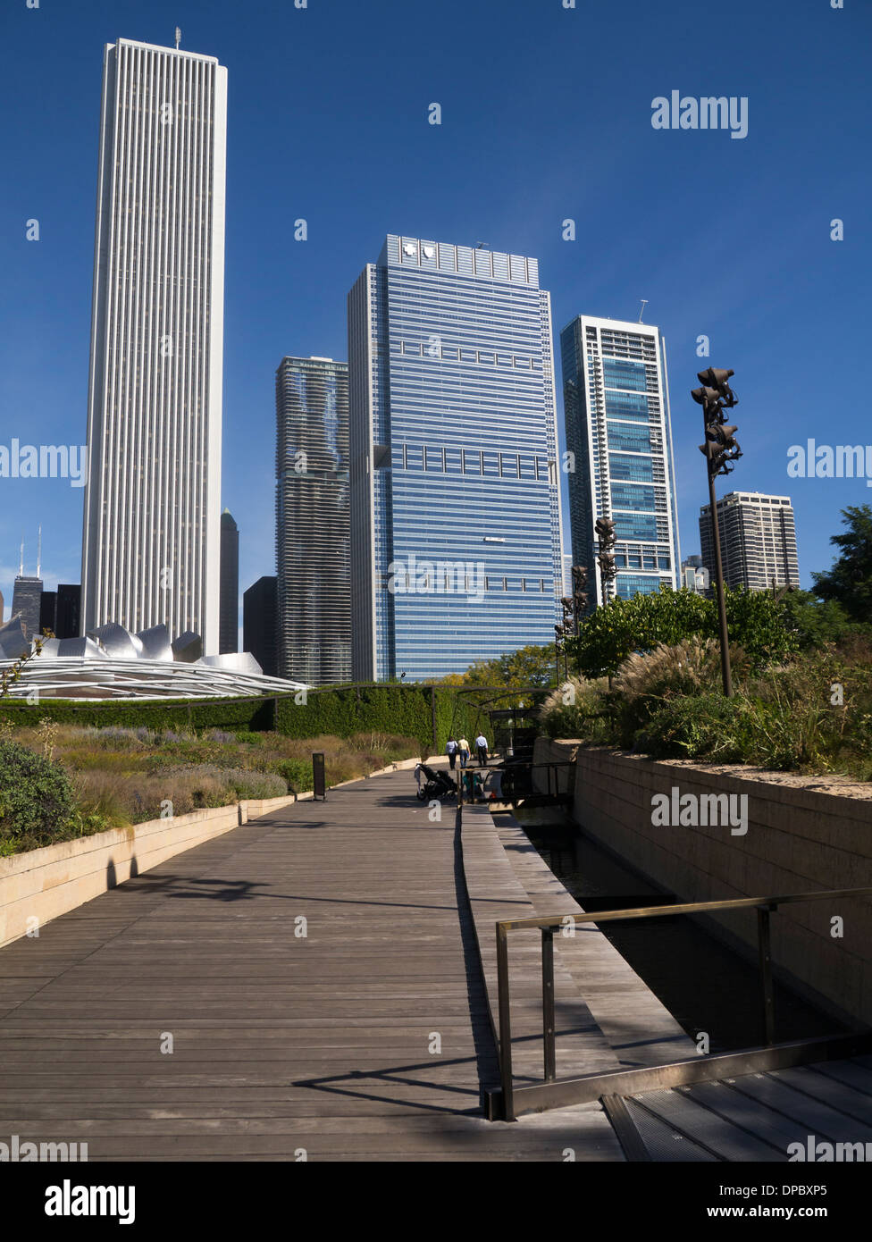 L'Aon Center et Prudential Plaza à Chicago en Illinois Banque D'Images