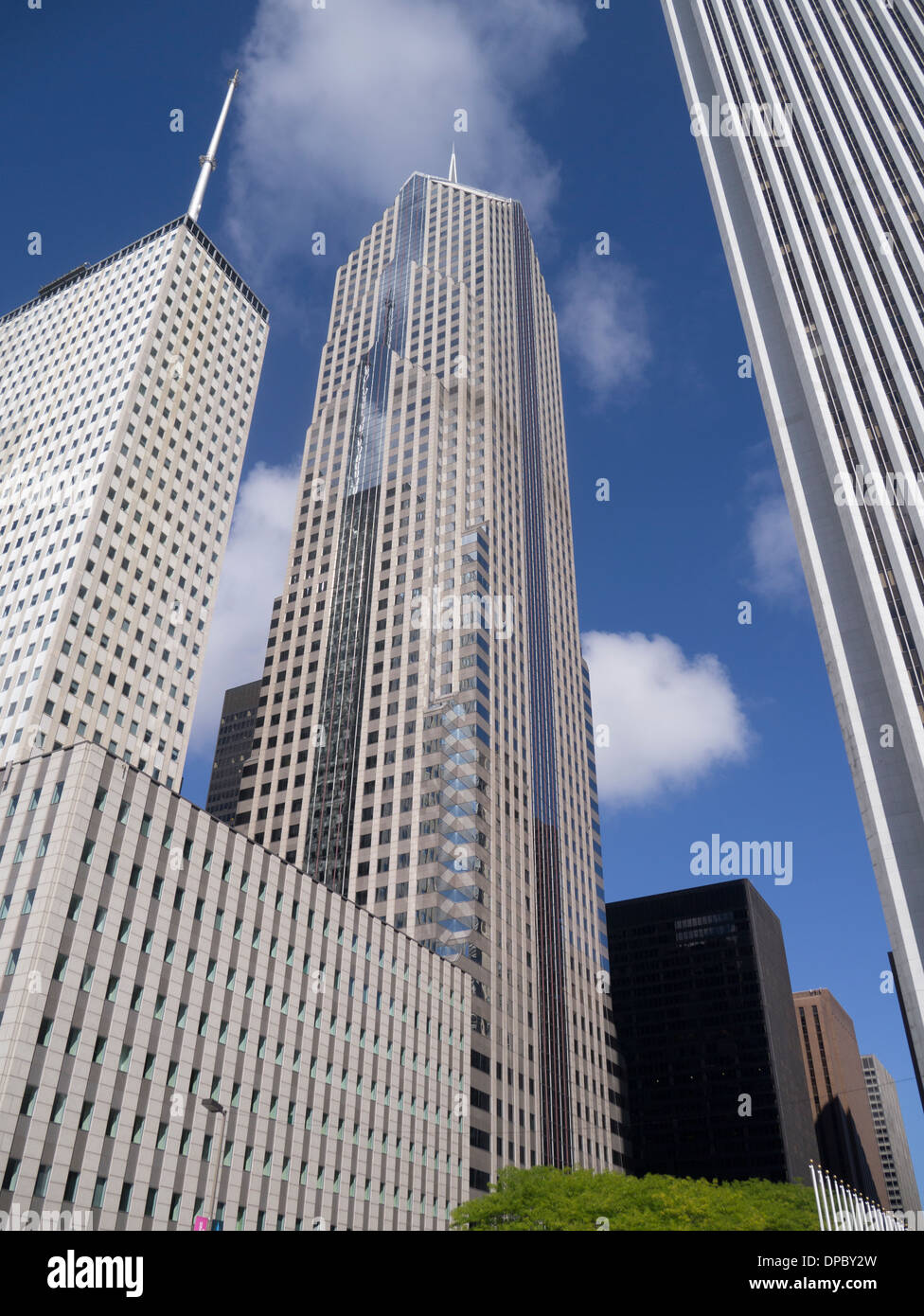 L'Aon Center et Prudential Plaza à Chicago en Illinois Banque D'Images