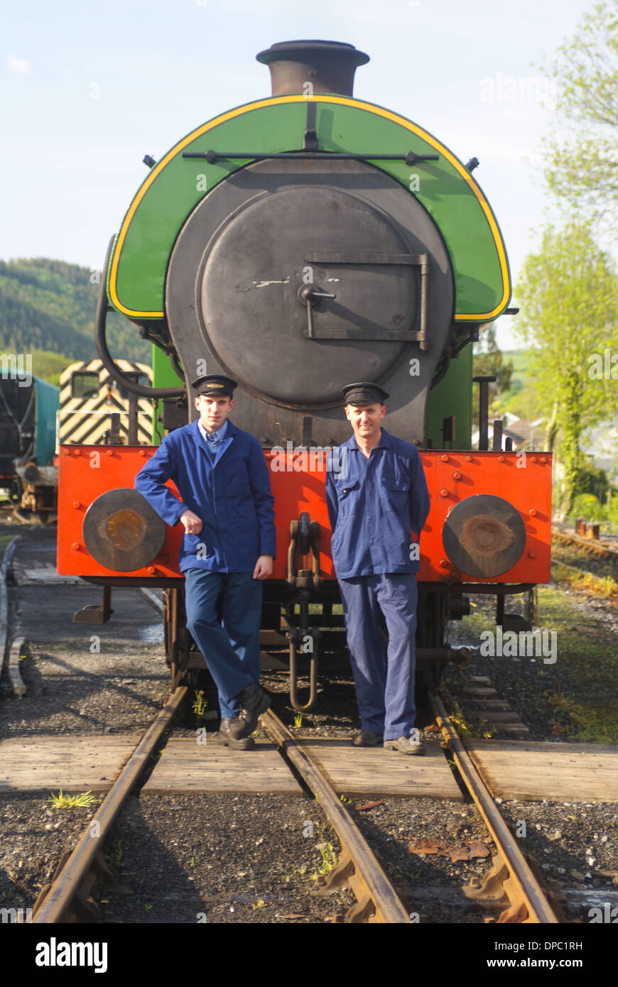 Gwilli le chemin de fer à vapeur chemin de fer à vapeur d'époque train train à vapeur Banque D'Images