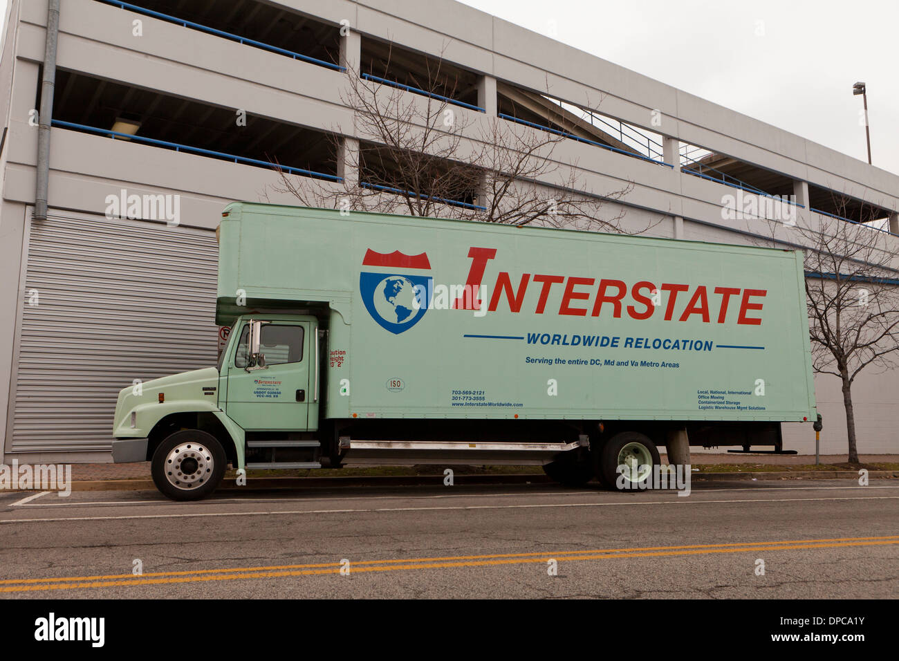 Interstate camion de déménagement - Arlington, Virginia USA Banque D'Images