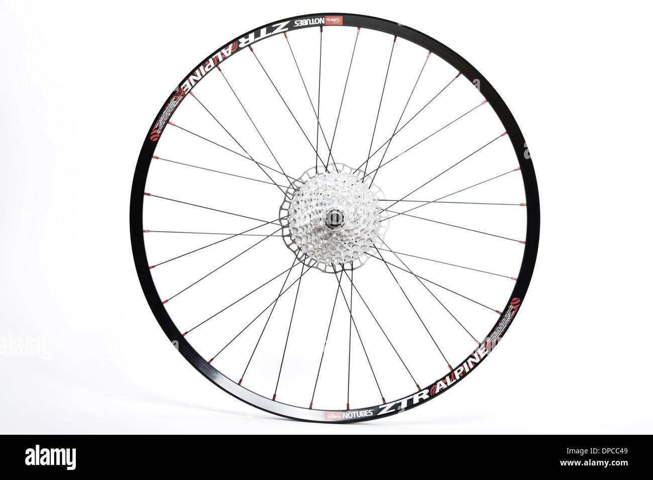 Roue de vélo sur la jante ZTR Alpine Banque D'Images
