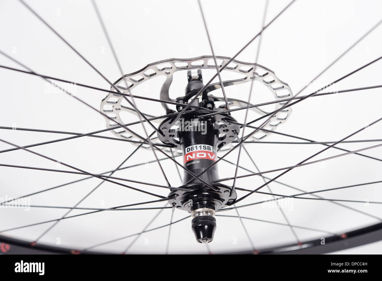 Roue de vélo sur la jante ZTR Alpine Banque D'Images