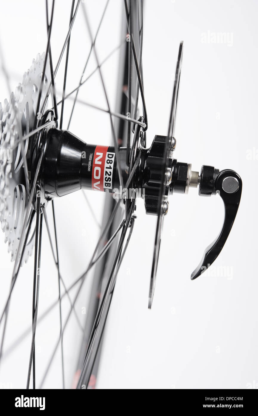 Roue de vélo sur la jante ZTR Alpine Banque D'Images