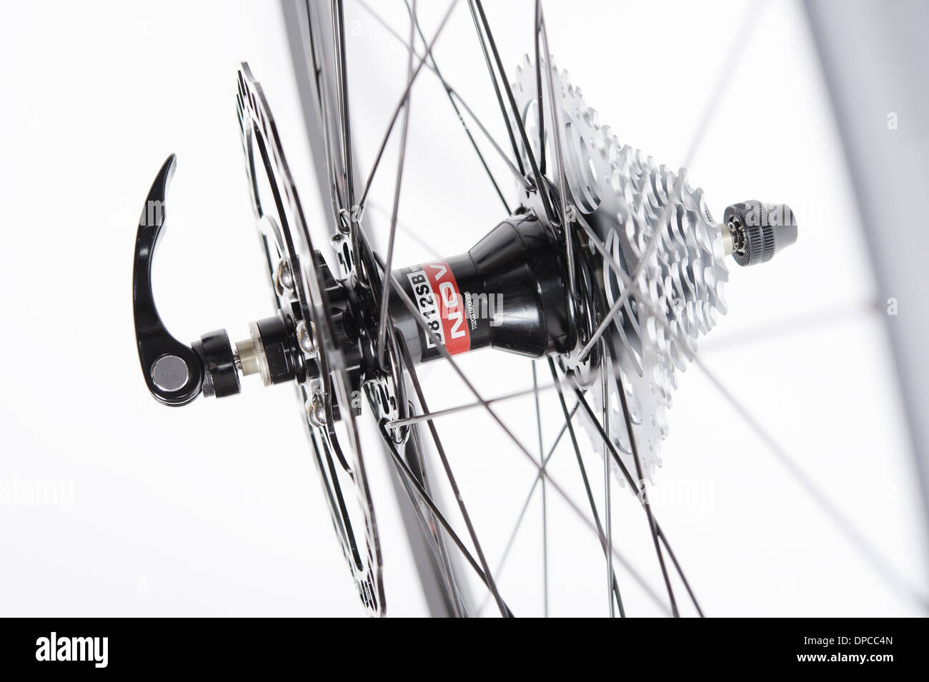 Roue de vélo sur la jante ZTR Alpine Banque D'Images