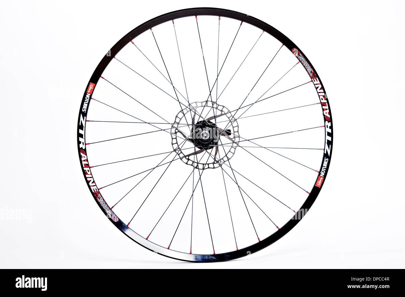 Roue de vélo sur la jante ZTR Alpine Banque D'Images