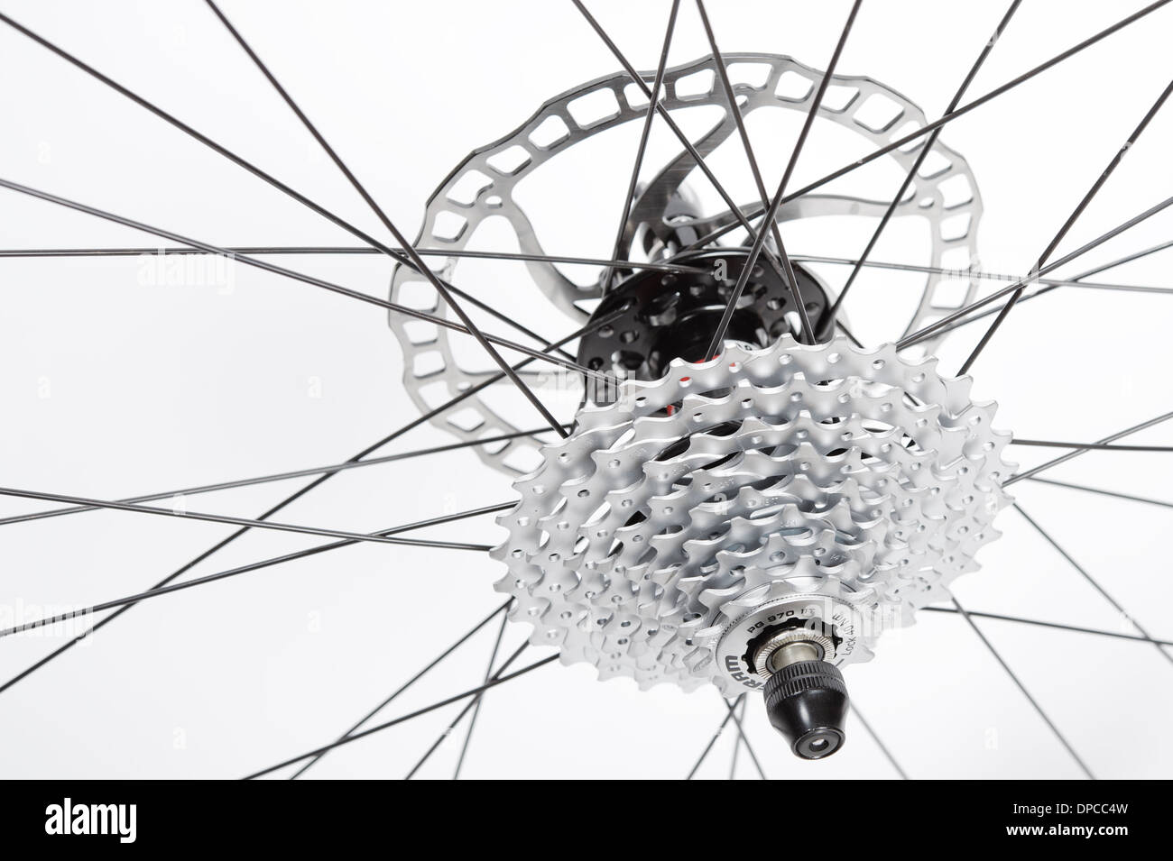 Roue de vélo sur la jante ZTR Alpine Banque D'Images