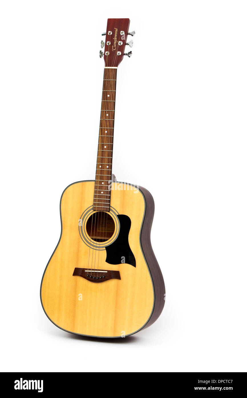 Guitare acoustique Tanglewood TW28N Modèle (SNQ), fabriqué en Grande-Bretagne Banque D'Images