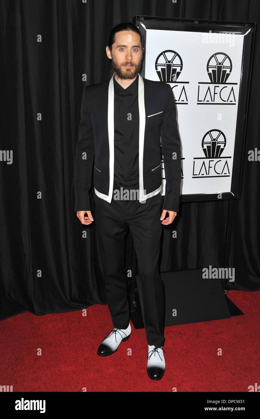 Los Angeles, CA, USA. Jan 11, 2014. Jared Leto pour des arrivées à Los Angeles Film Critics Association (LAFCA) Dîner de remise de prix, l'hôtel InterContinental Century City, Los Angeles, CA, 11 janvier 2014. Credit : Dee Cercone/Everett Collection/Alamy Live News Banque D'Images