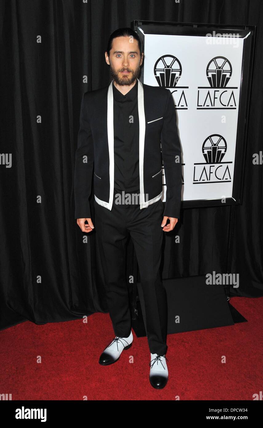 Los Angeles, CA, USA. Jan 11, 2014. Jared Leto pour des arrivées à Los Angeles Film Critics Association (LAFCA) Dîner de remise de prix, l'hôtel InterContinental Century City, Los Angeles, CA, 11 janvier 2014. Credit : Dee Cercone/Everett Collection/Alamy Live News Banque D'Images