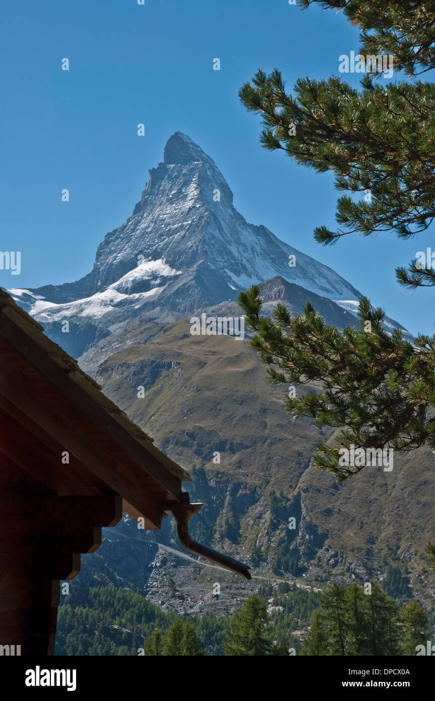 Vue sur le Mont Cervin Banque D'Images