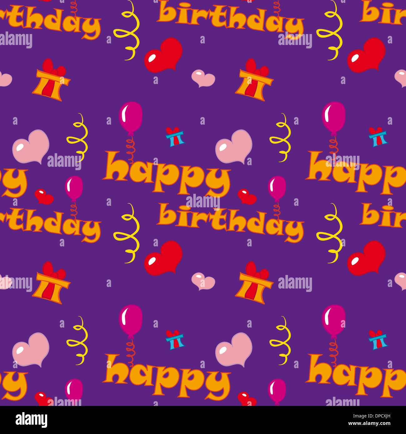 Joyeux anniversaire la texture Banque D'Images