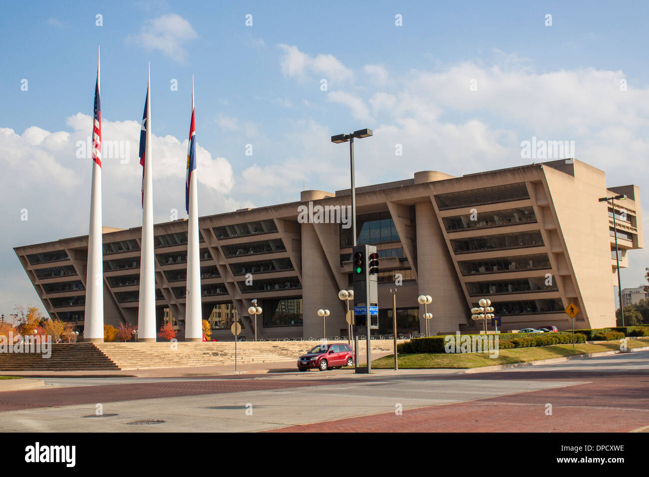 L'Hôtel de ville de Dallas Banque D'Images