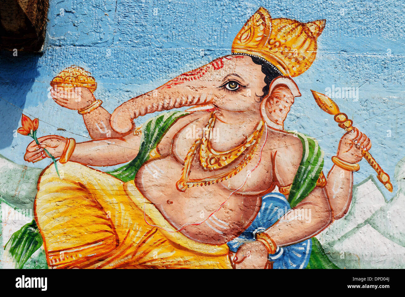 L'éléphant dieu hindou Ganesh Banque D'Images