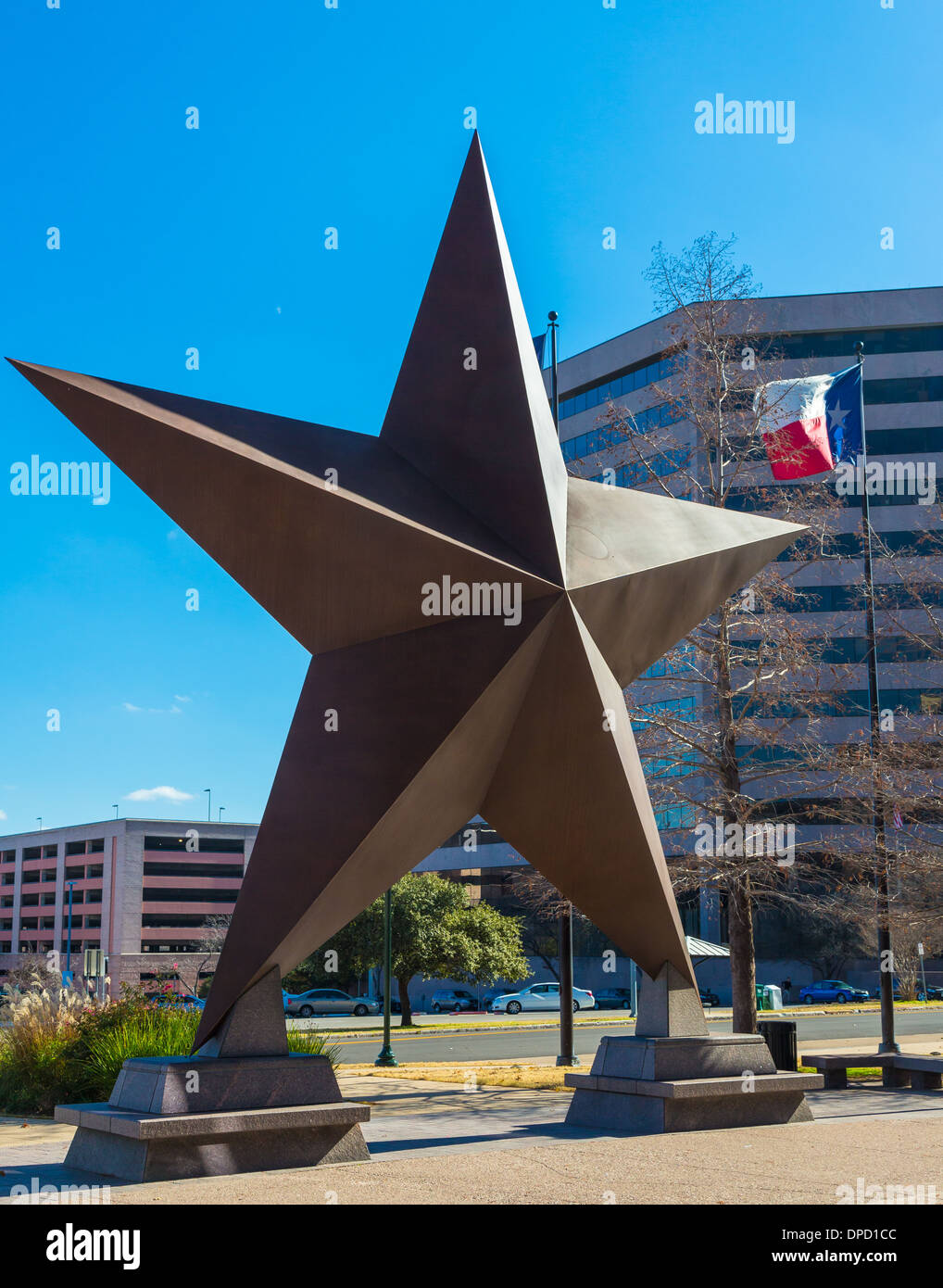 Le Taureau Texas State History Museum, est un musée d'histoire à Austin, Texas Banque D'Images