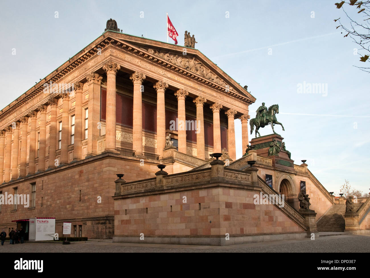 L'Alte Nationalgalerie sur l'île des musées à Berlin, Allemagne Banque D'Images