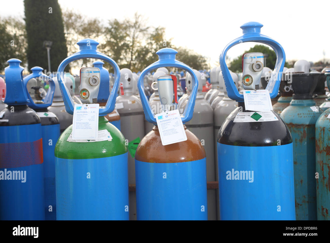 L'industrie de la bouteille de gaz Banque D'Images