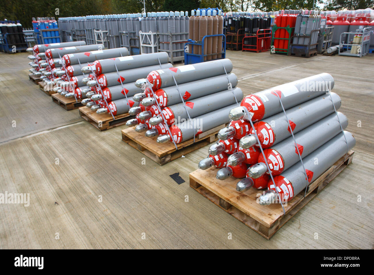L'industrie de la bouteille de gaz Banque D'Images