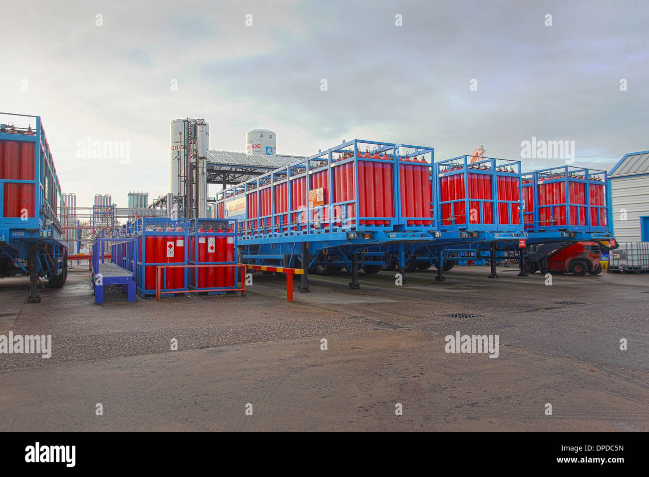 L'industrie de la bouteille de gaz Banque D'Images