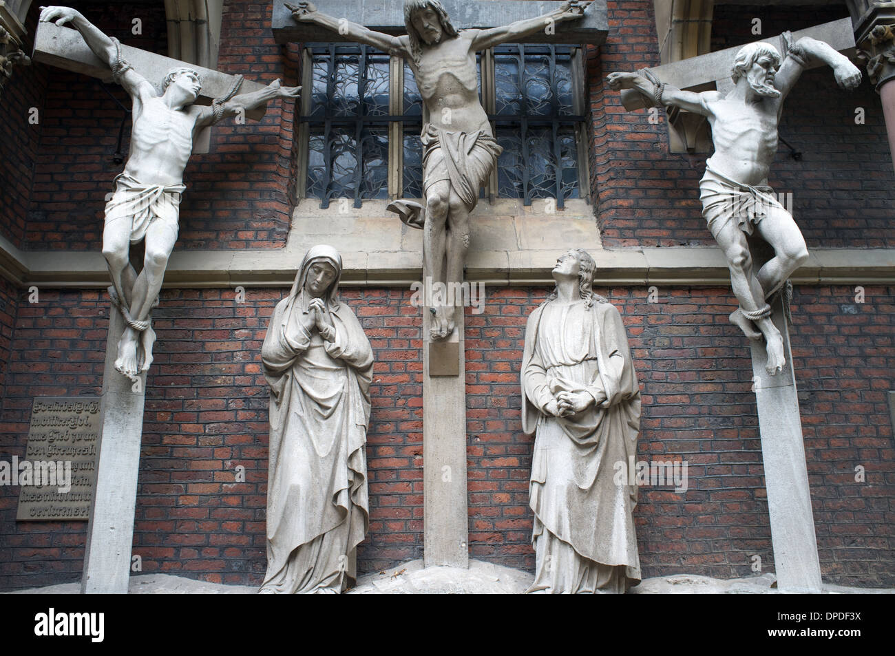 Katholischen Pfarrgemeinde église St Lambertus, Düsseldorf, Rhénanie du Nord-Westphalie, Allemagne. Banque D'Images