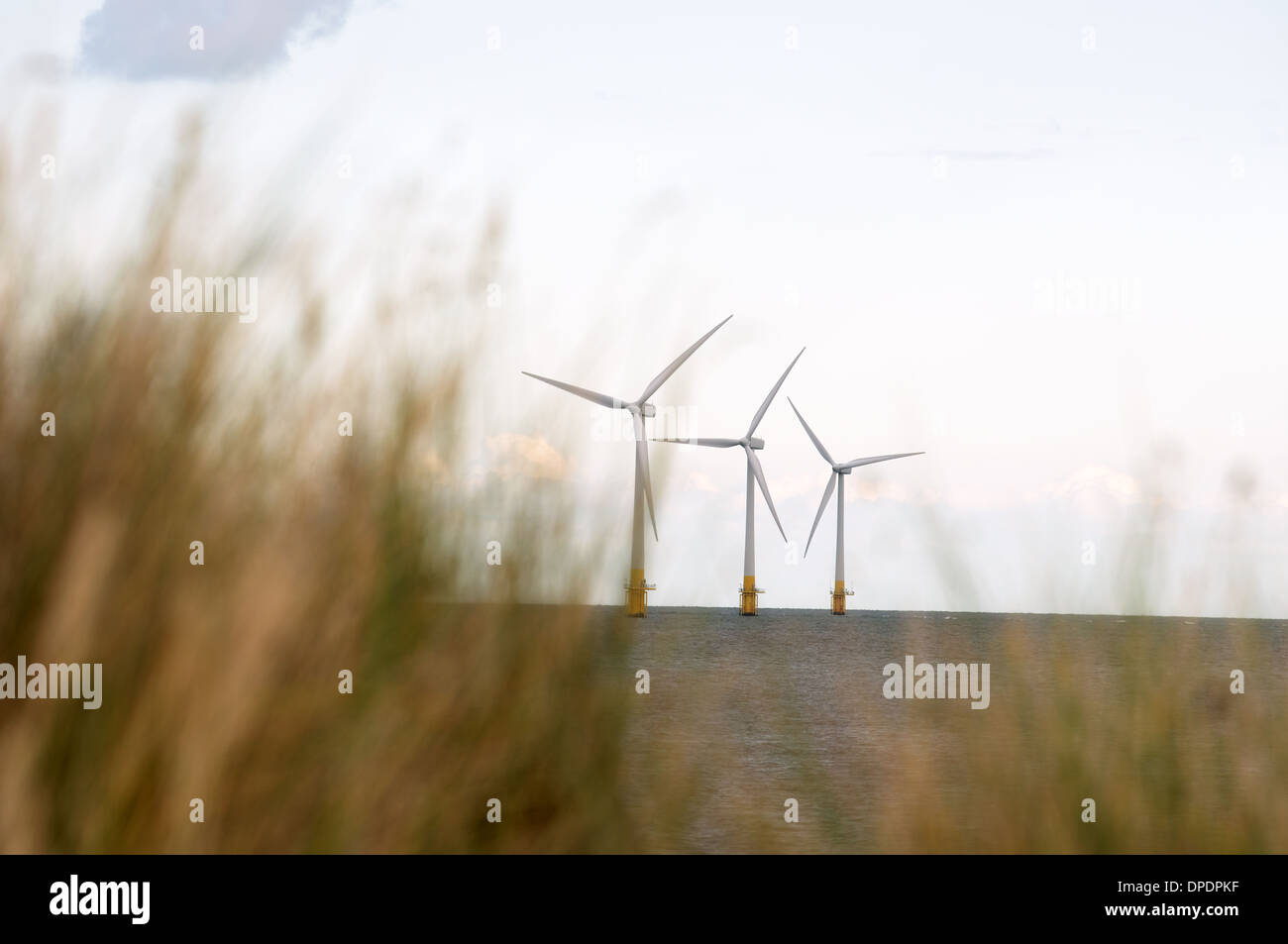 Royaume-uni d'éoliennes offshore Banque D'Images