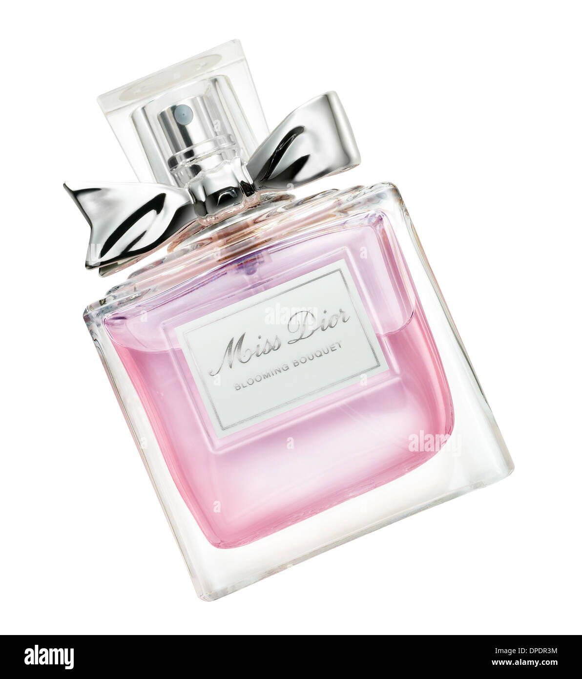 Miss Dior perfume bottle isolated on white Banque D'Images