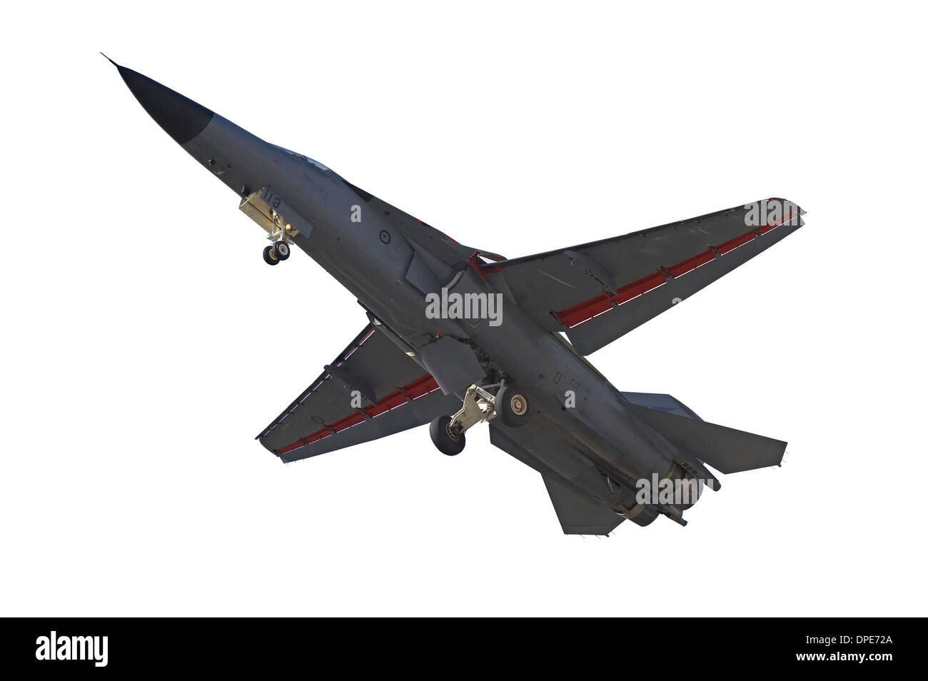Dentelle de General Dynamics F-111 Swing Wing jet fighter (RAAF) Banque D'Images