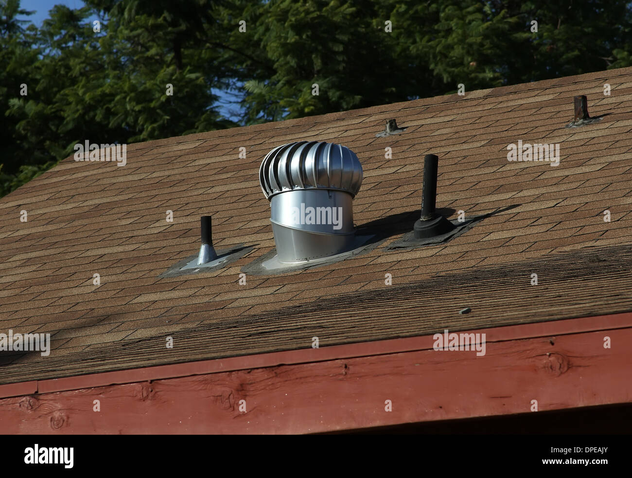 L'éolienne de toit Ventilation Banque D'Images