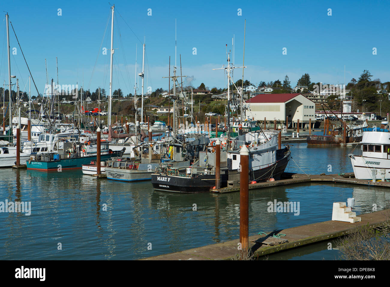Port de Brookings le long de la côte sud de l'Oregon. De l'Oregon, USA Banque D'Images