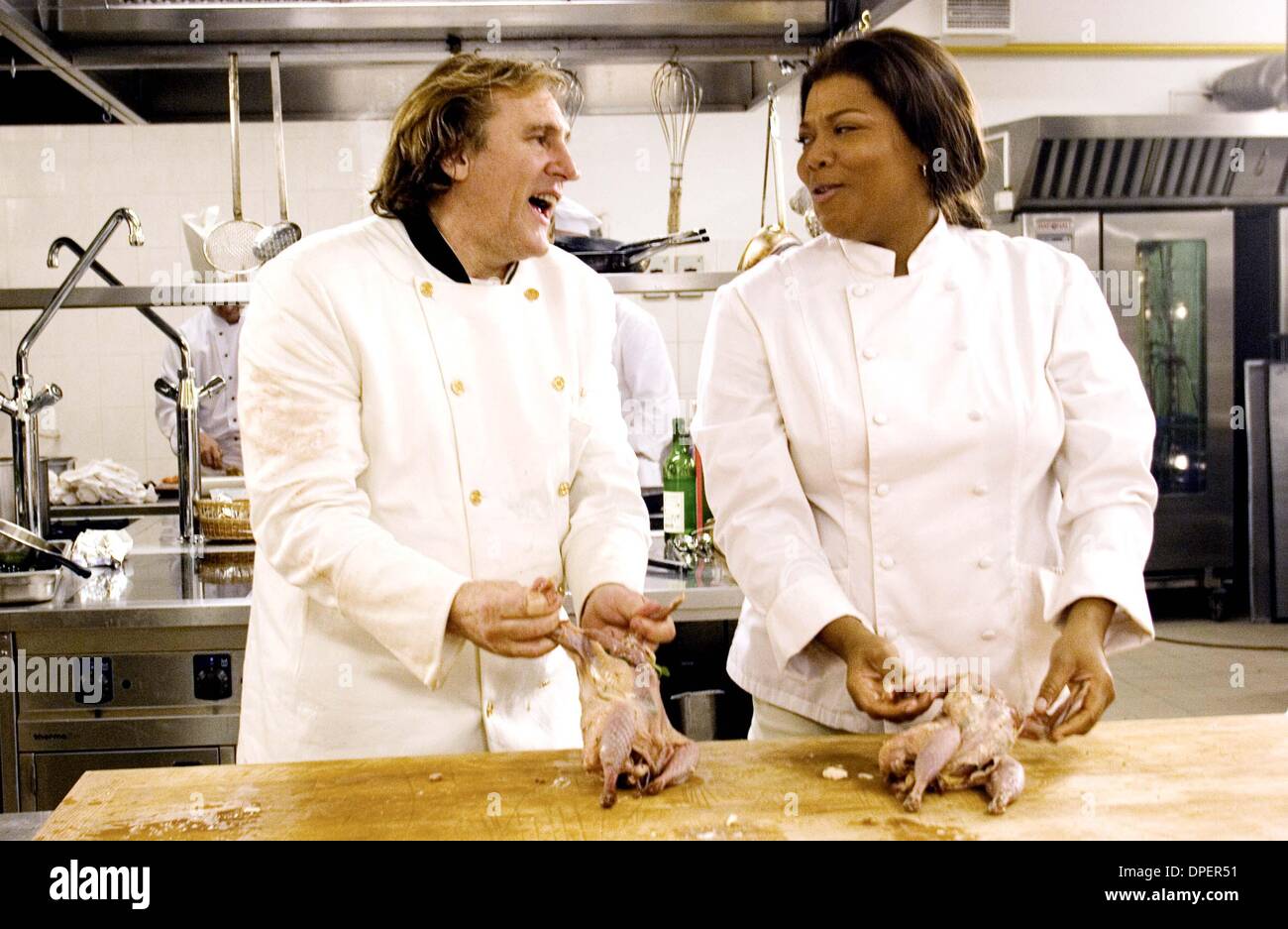 17 février 2006 - K46862ES.''dernières vacances''.Queen Latifah et Gérard Depardieu. (Crédit Image : © Globe Photos/ZUMApress.com) Banque D'Images