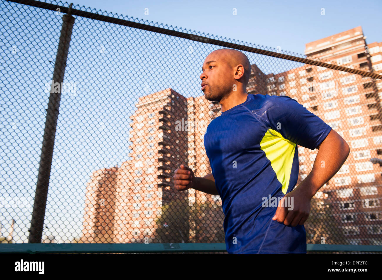 Homme jogging Banque D'Images