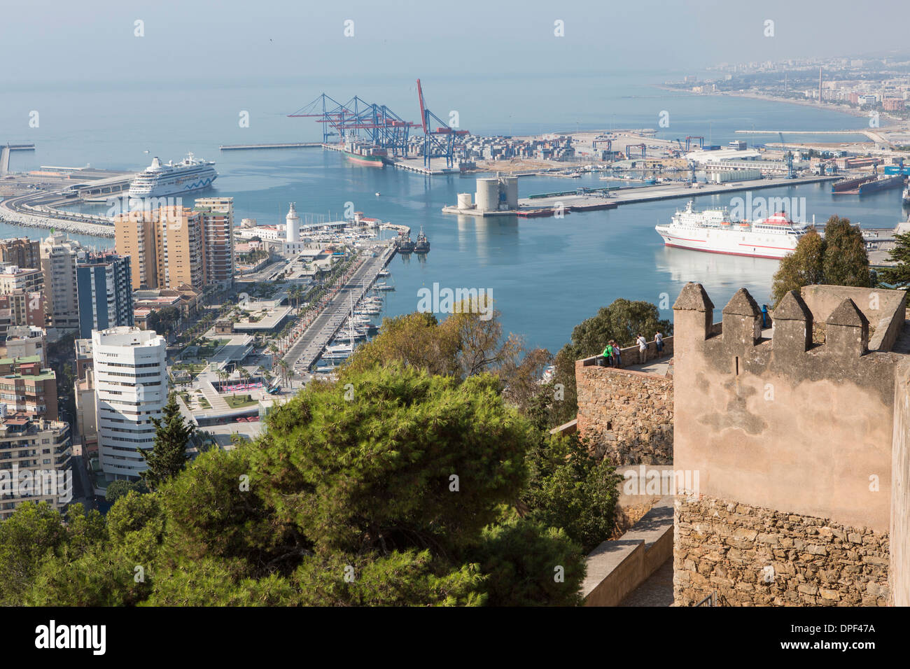 Port de Malaga, Malaga, Espagne Banque D'Images