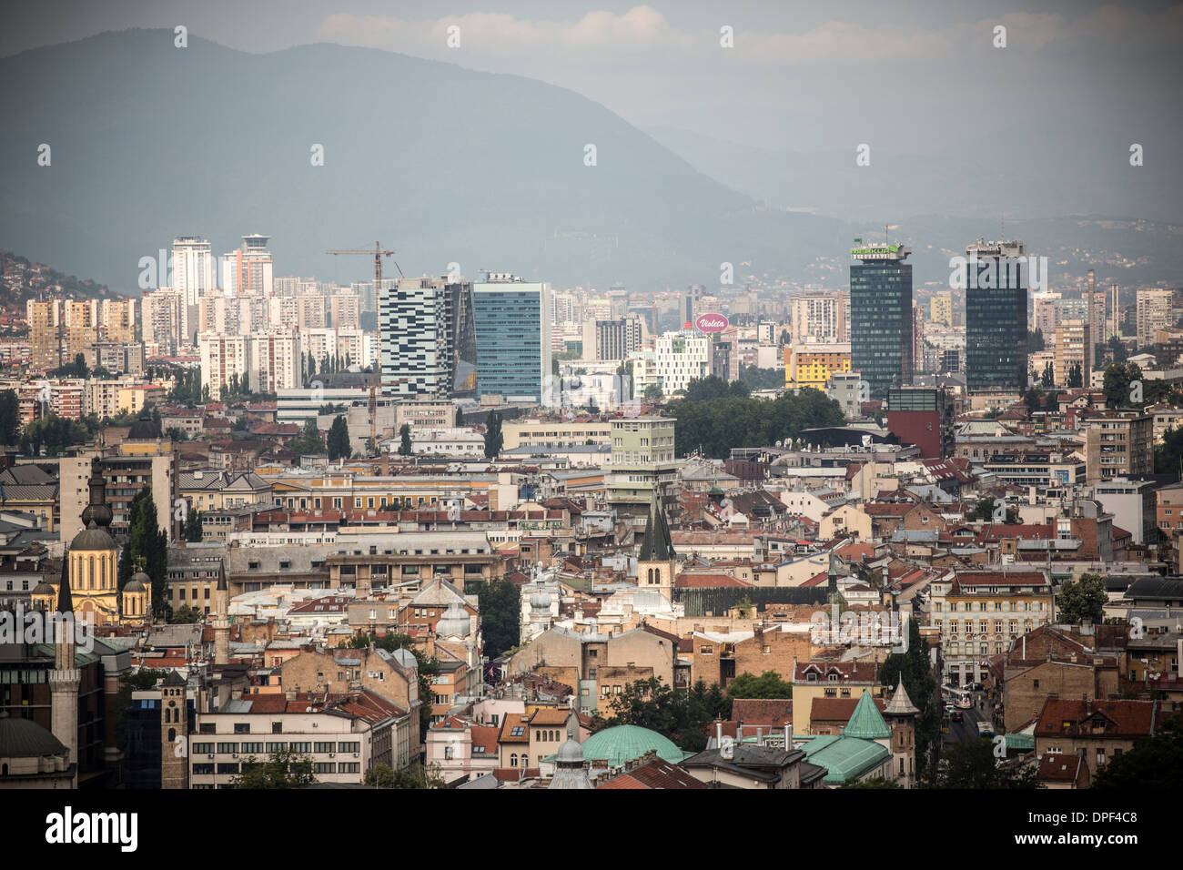 Sur les toits de la ville, Sarajevo, Bosnie et Herzégovine Banque D'Images